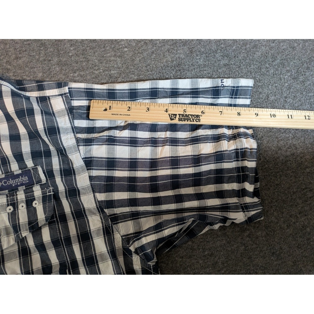 Columbia Shirt Mens XL Super Bonehead PFG Vented Fishing Button Up Short Sleeve - Picture 5 of 12